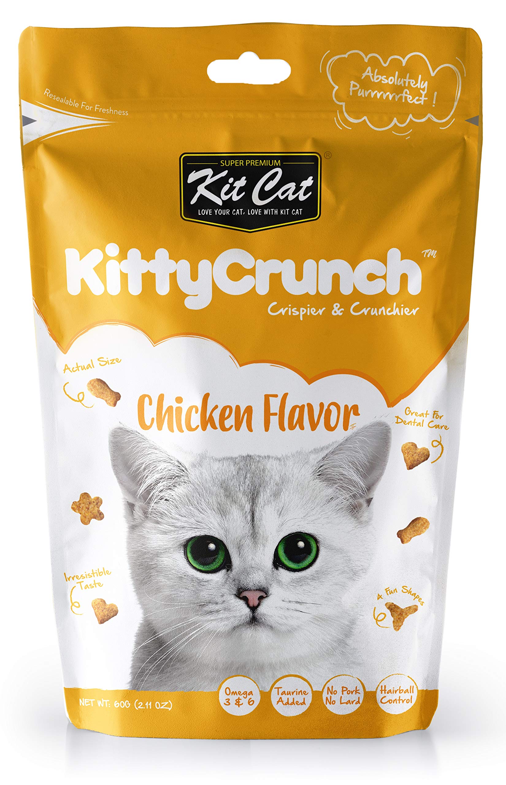 Kit CatKitty Crunch Chicken Flavor Cat Treat (60g)