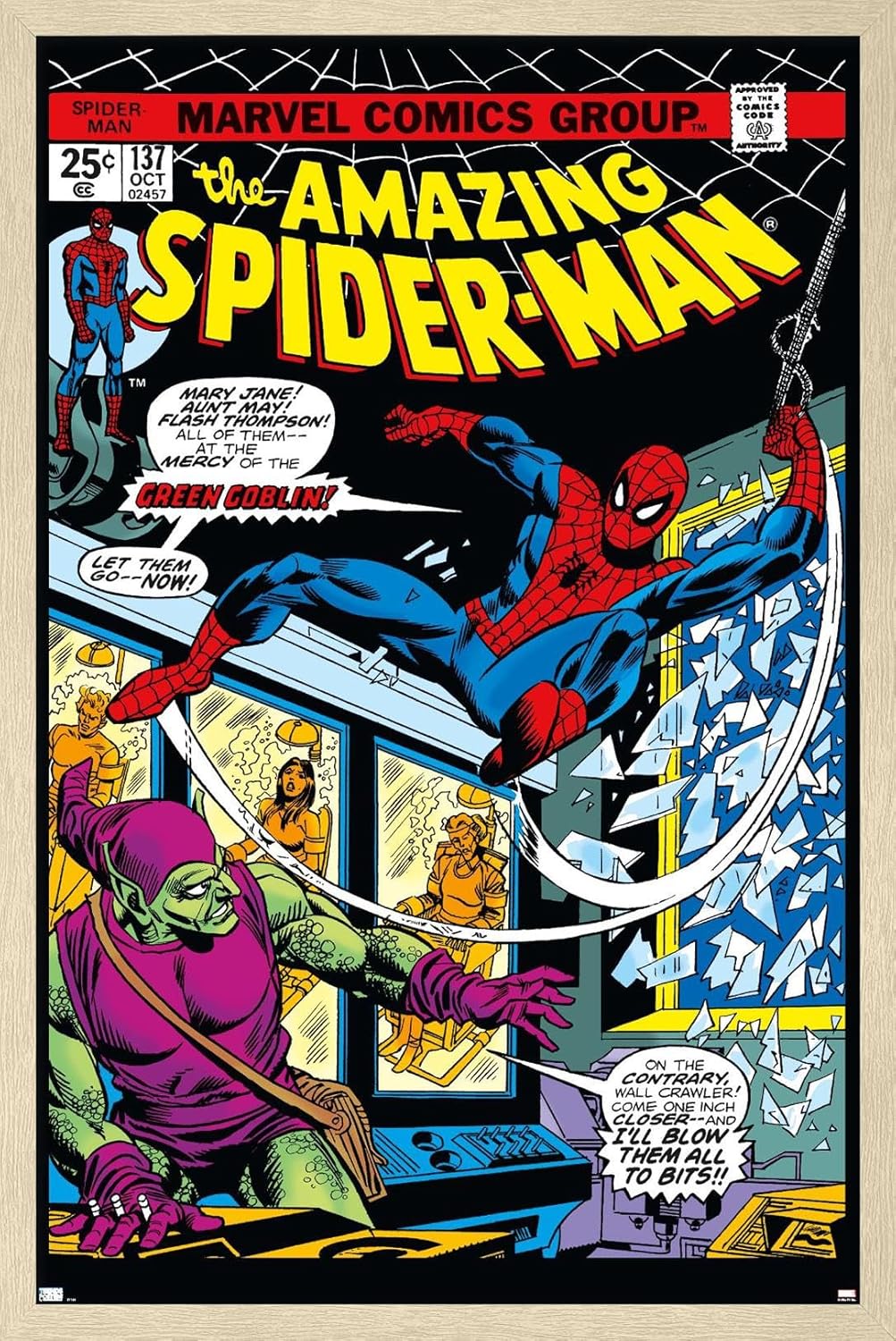 Marvel Comics Spider-Man - Amazing Spider-Man #137 Wall Poster, 34L" x 22.4W", Premium Unframed Version