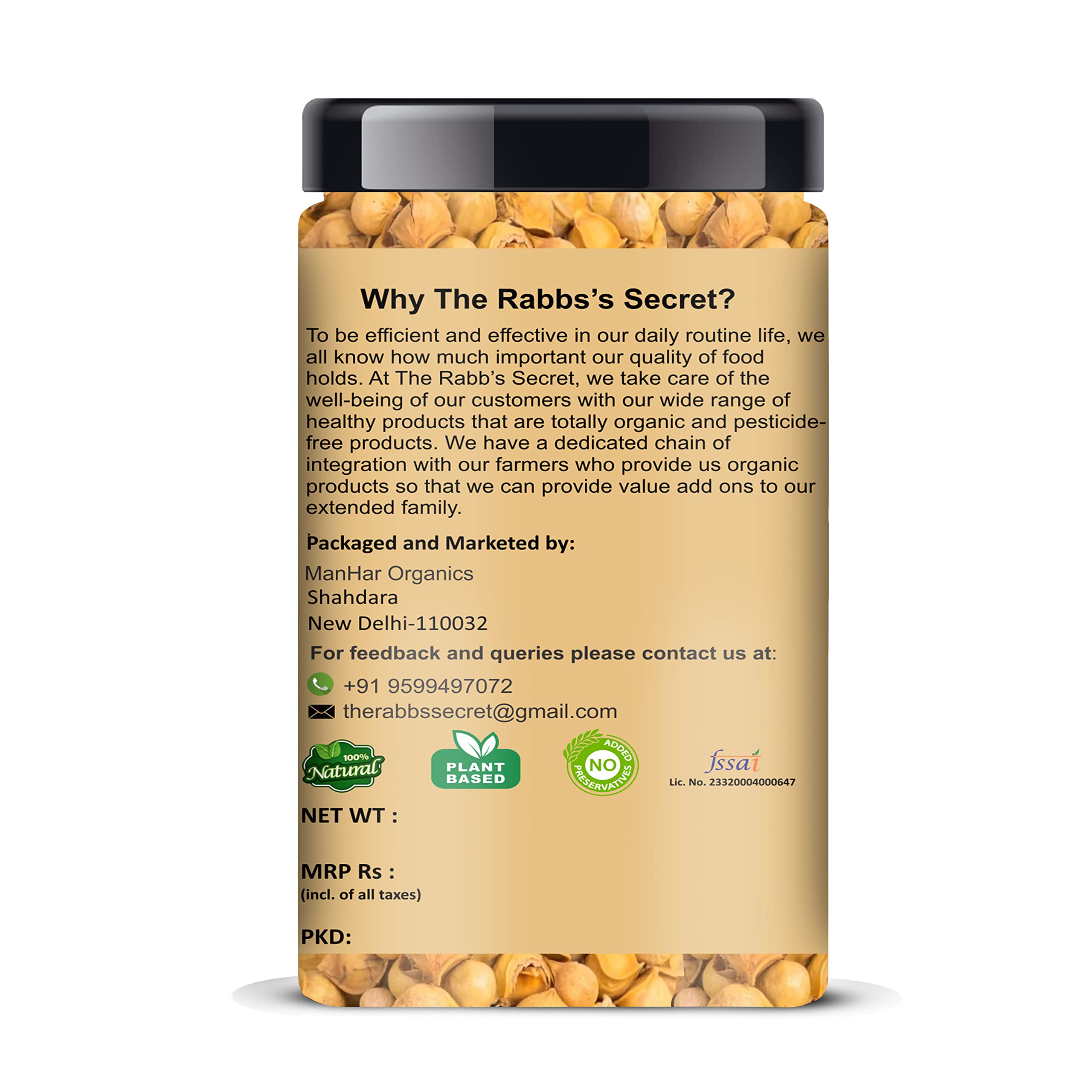 The Rabb's Secret Kashmiri Garlic (Lehsun) 350g Jar | Premium Himalayan Single Clove Garlic | Whole Garlic Bulbs 1