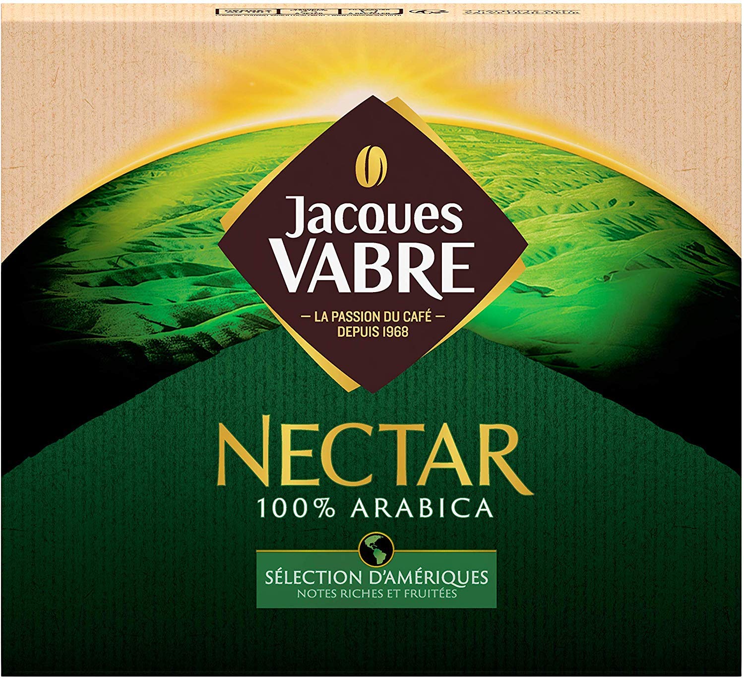 Jacques Vabre Kawa mielona nektar, 2 x 250 g
