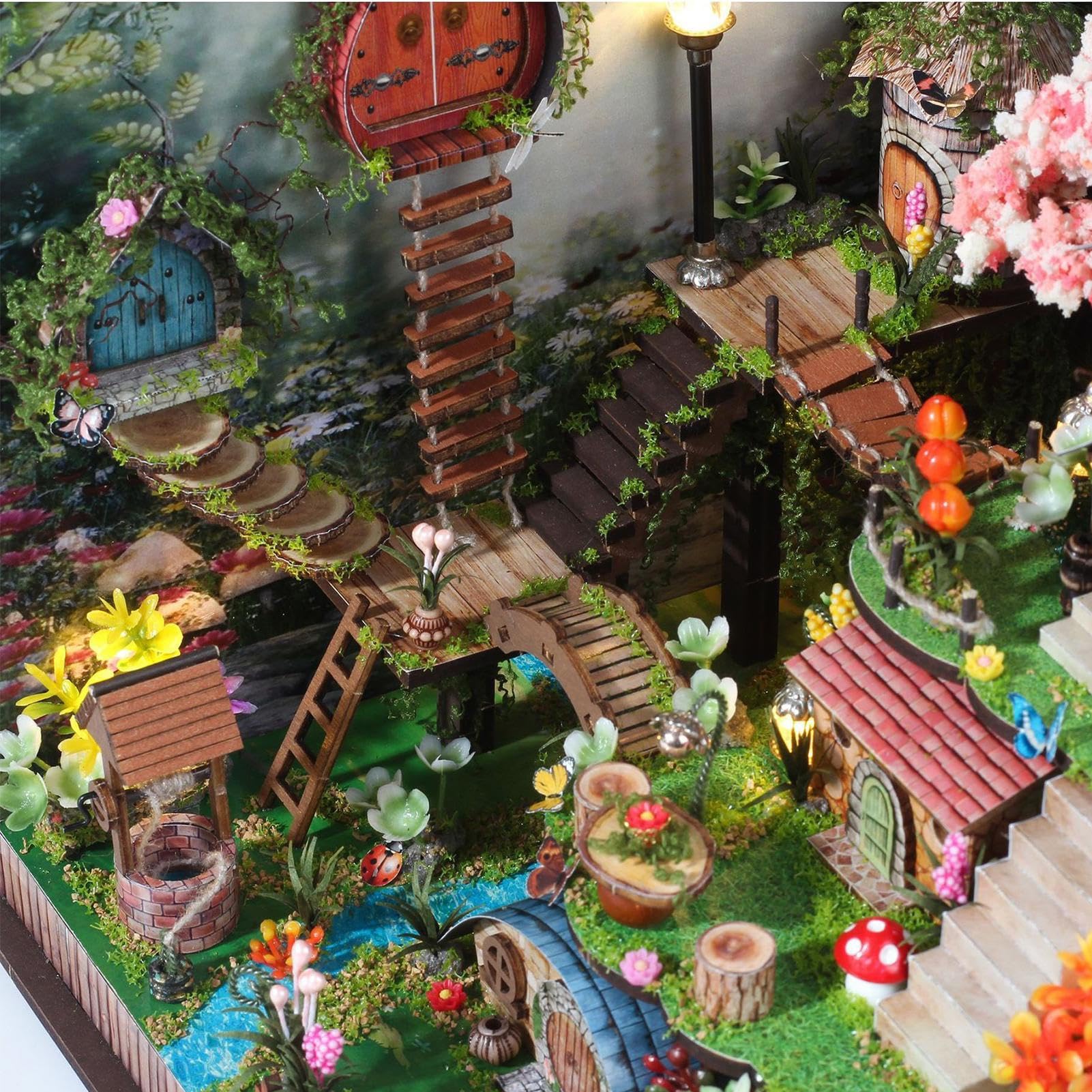 Casa in Miniatura Kit Creativo per Angolo Lettura Fai da Te, Decorazione da