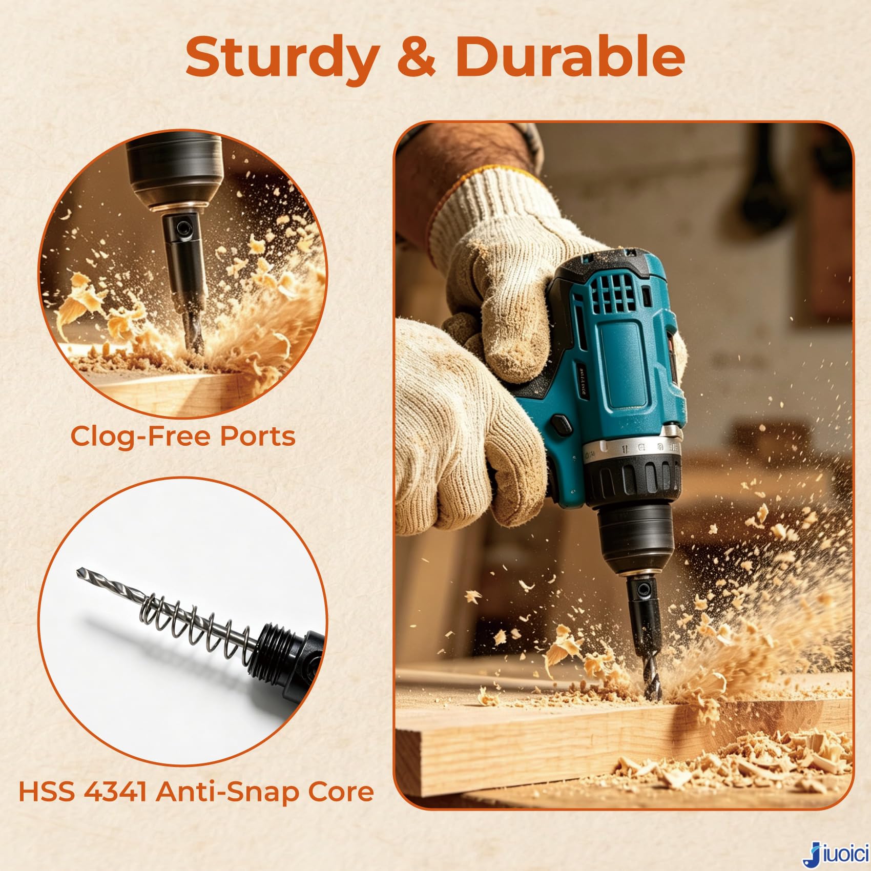 Self-Centering Drill Bit Set - Perfect Hinge Installation -4
