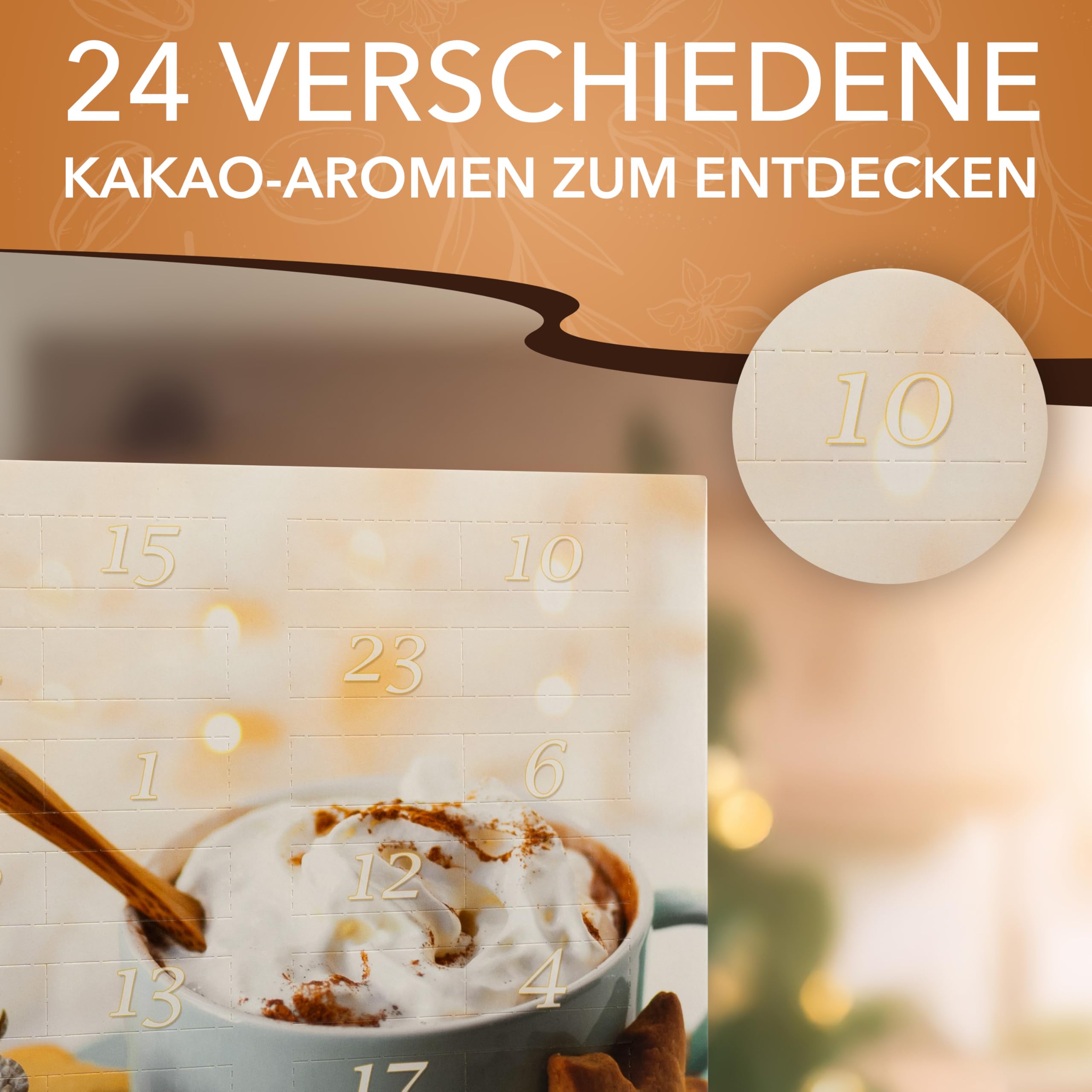 C&T Trinkschokolade & Kakao Adventskalender 2025 (No2) | 24 Sorten echte italienische Trinkschokolade mit Verfeinerungstipps | Trinkschoko Weihnachtskalender