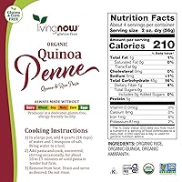 Vista 9 de NOW Foods, Macarrones orgánicos de quinua, sin gluten, sin maíz, pasta de codo sin OMG, 8 onzas