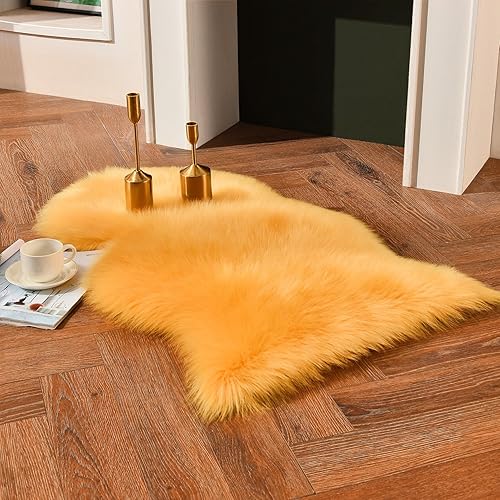 Vista 133 de duduta Tapete redondo de piel de oveja sintética color púrpura de 4 x 4 pies, peludo y mullido, lavable a máquina