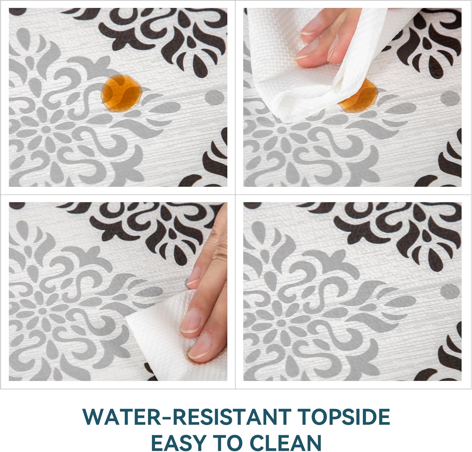 Premium Shelf Liner Non Slip 12inx50FT, Non Adhesive Drawer Liner, Waterproof Pantry Liner, Cabinet Lining Shelf Liners for Kitchen Cabinets