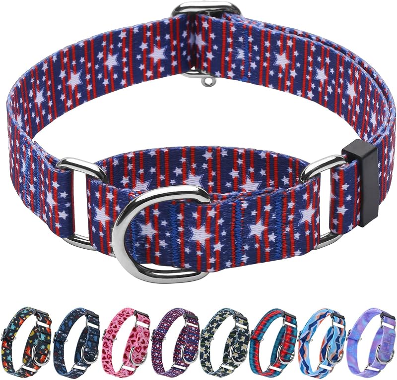 Coleira Martingale para Cães Hikiko sem Fivela, Nylon, M