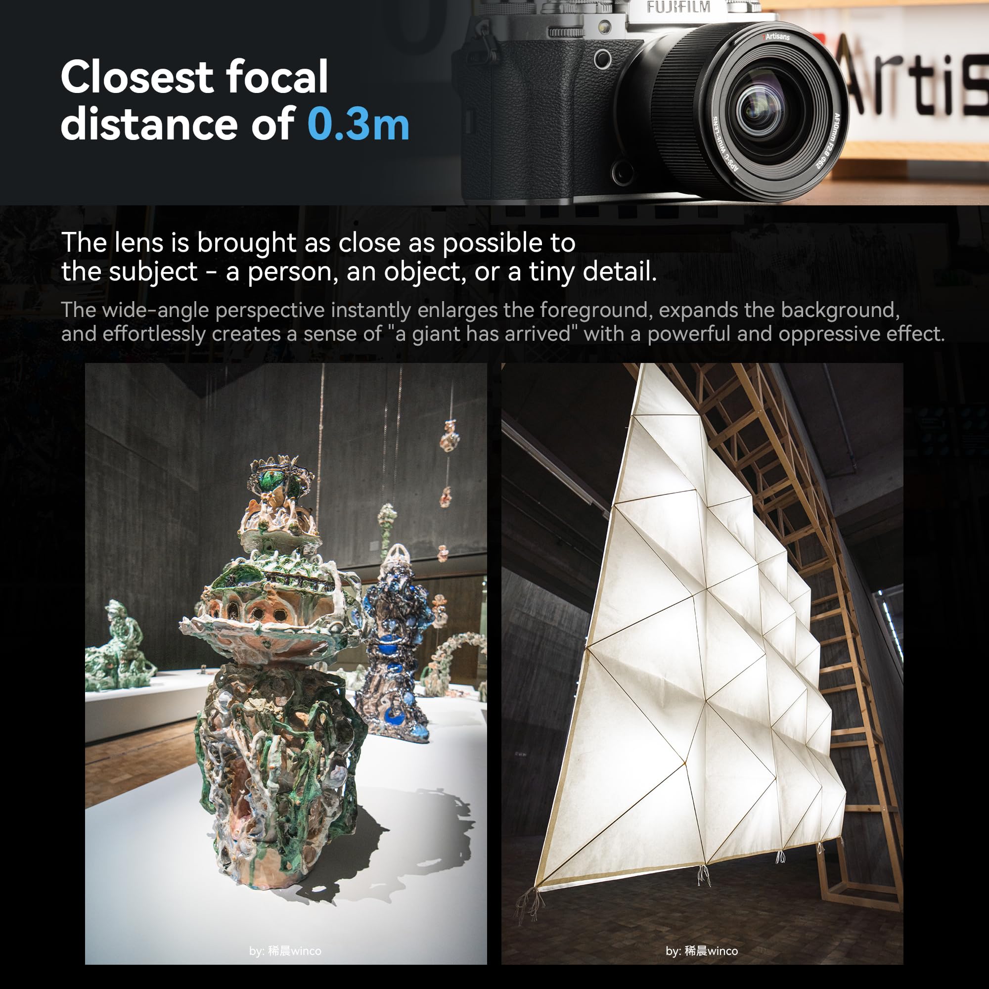 7artisans AF10mm F2.8 APS-C Lente fotocamera autofocus ultra grandangolare bassa distorsione per fotocamere mirrorless (E)