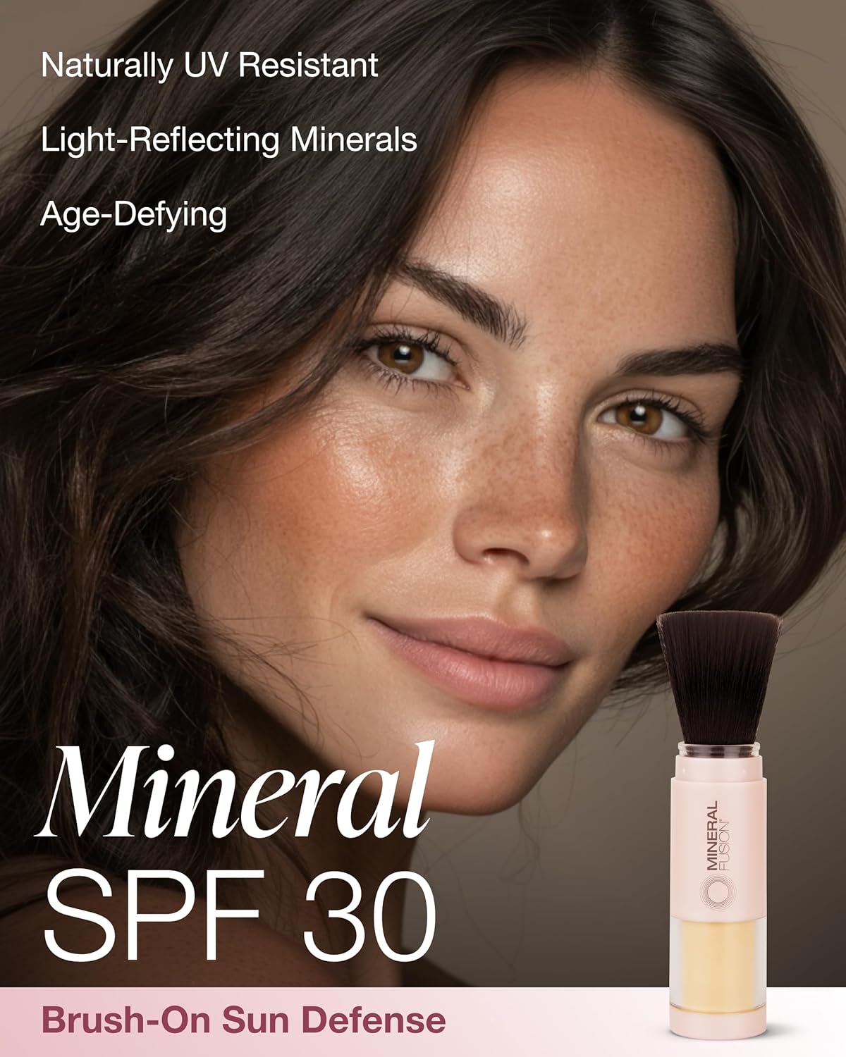 Mineral Fusion Brush-On Powder Sunscreen for Face SPF 30 | Transluscent Natural Daily Sun Care with UVA UVB Protection | Hypoallergenic, Non-Toxic | TSA & Travel Friendly - Image 2