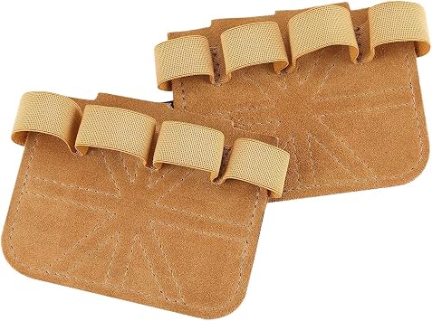 Gym Grips - Leather Anti-Slip Protector - 1 Pair Fitness Lifting Gym Hand Pads | For Men, Women, Exerciser, Fitness, Weightlifting, Deadlifts, Pull Ups, Dumbbell Rows, Kettlebells, Indoor, Outdoor | 1