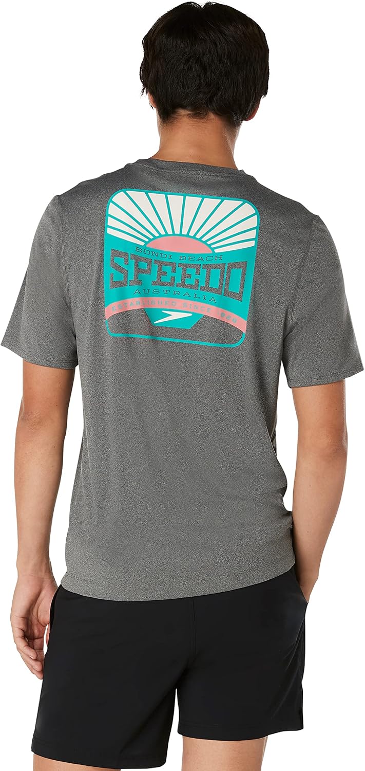 Speedo Men's Uv Swim Shirt Graphic Short Sleeve Tee