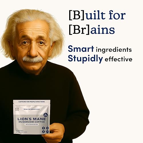 Miniatura 4 de FULLY JOE Café de hongos melena de león para cognición, enfoque mental y energía. Suplemento cerebral y café - Cafe De Hongos