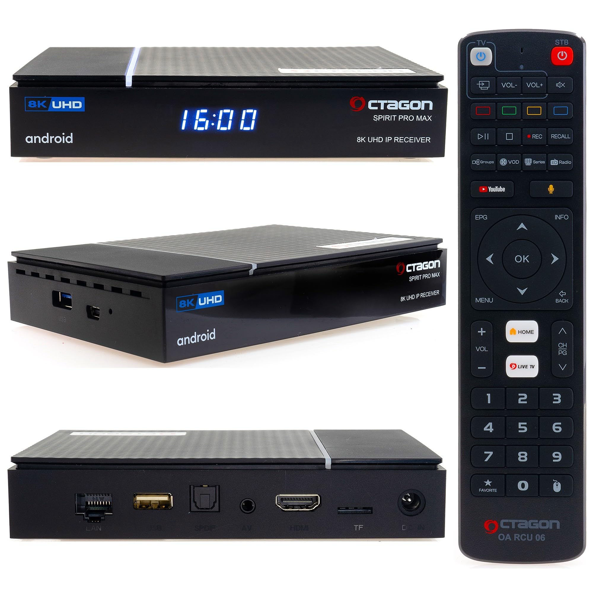 Test SEHR GUT Octagon Spirit PRO MAX 8K Android TV Box 4K UHD HD