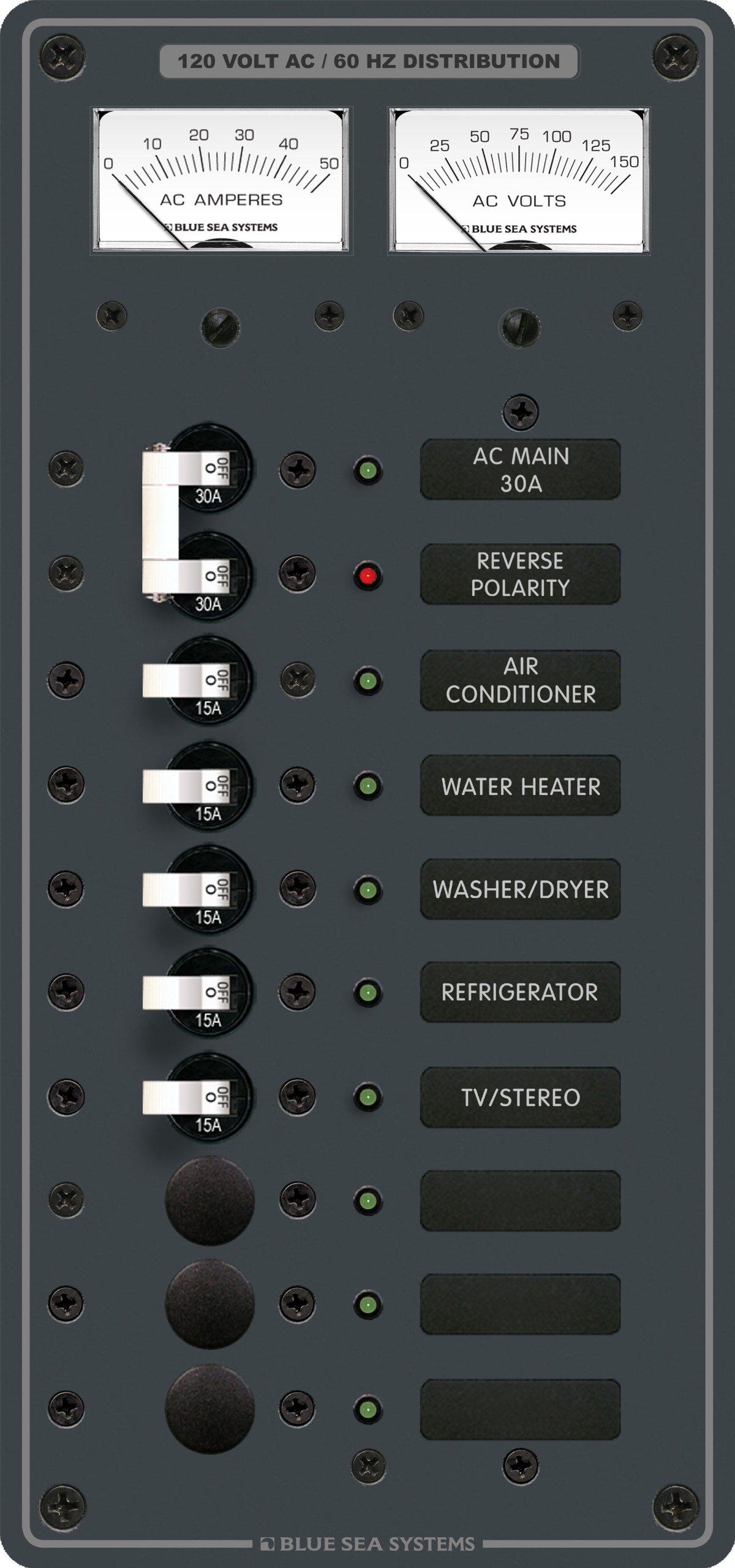 Blue Sea Systems 8074 AC Main + 8 Positions