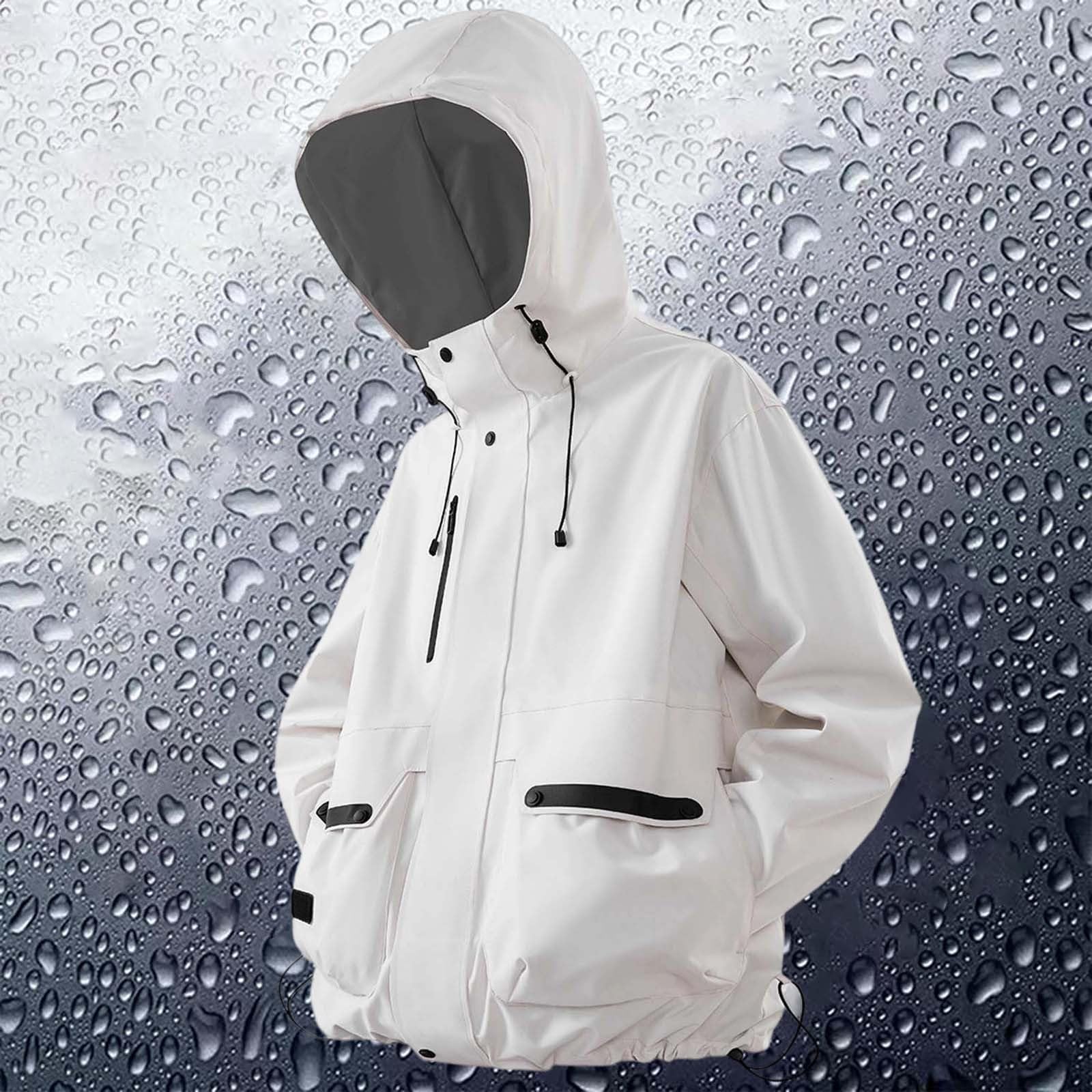 Generisch 2026 Chubasquero ligero cortavientos para hombre, deportes al aire libre, senderismo, chubasquero casual con, resistente al viento, transpirable, abrigo softshell