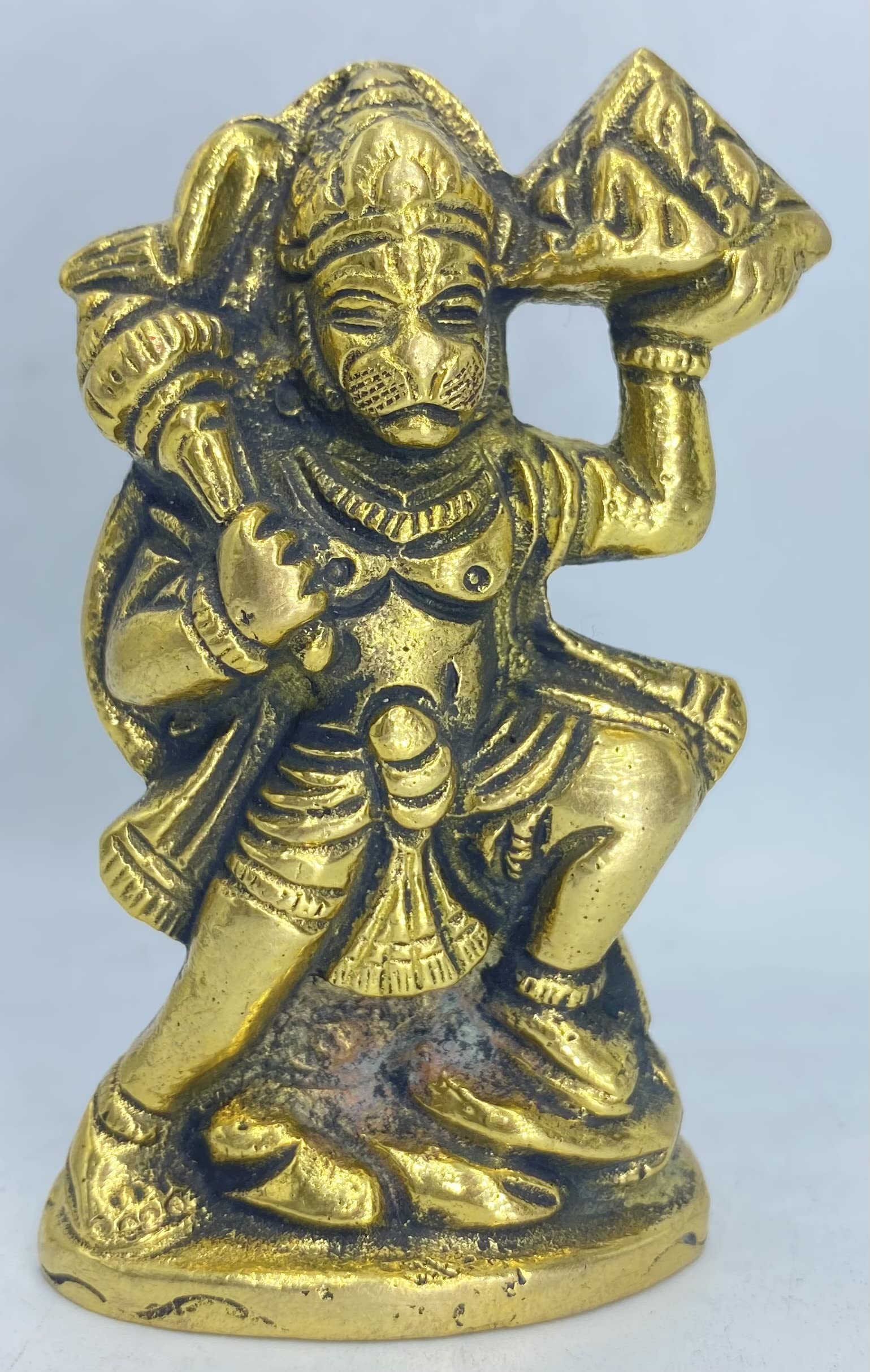 KTD Gopala Hanuman JI | Hanuman Ji | Hanuman JI Idol For Temple | Brass Showpiece (8 cm)