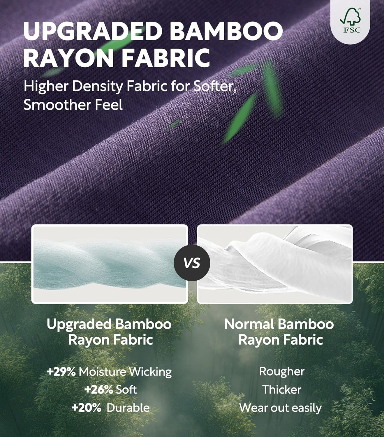 DAVID ARCHY Mens Boxers Soft Rayon Made from Bamboo Boxers for Men Pack Loose Underwear Cooling Mens Boxer Shorts - Image 2