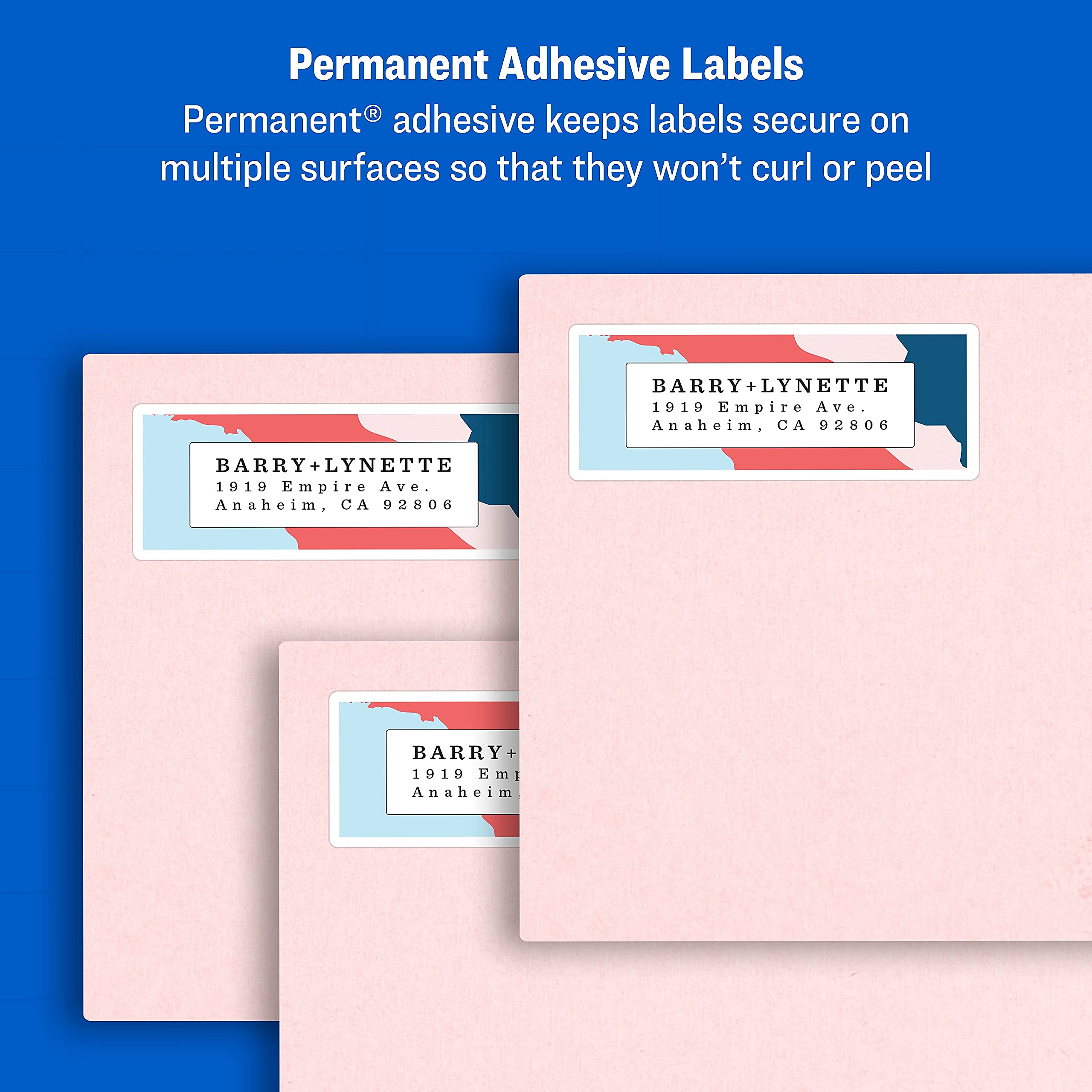 Amazon.com : Avery 18160 Easy Peel Address Labels, 1 X 2-5/8 ...