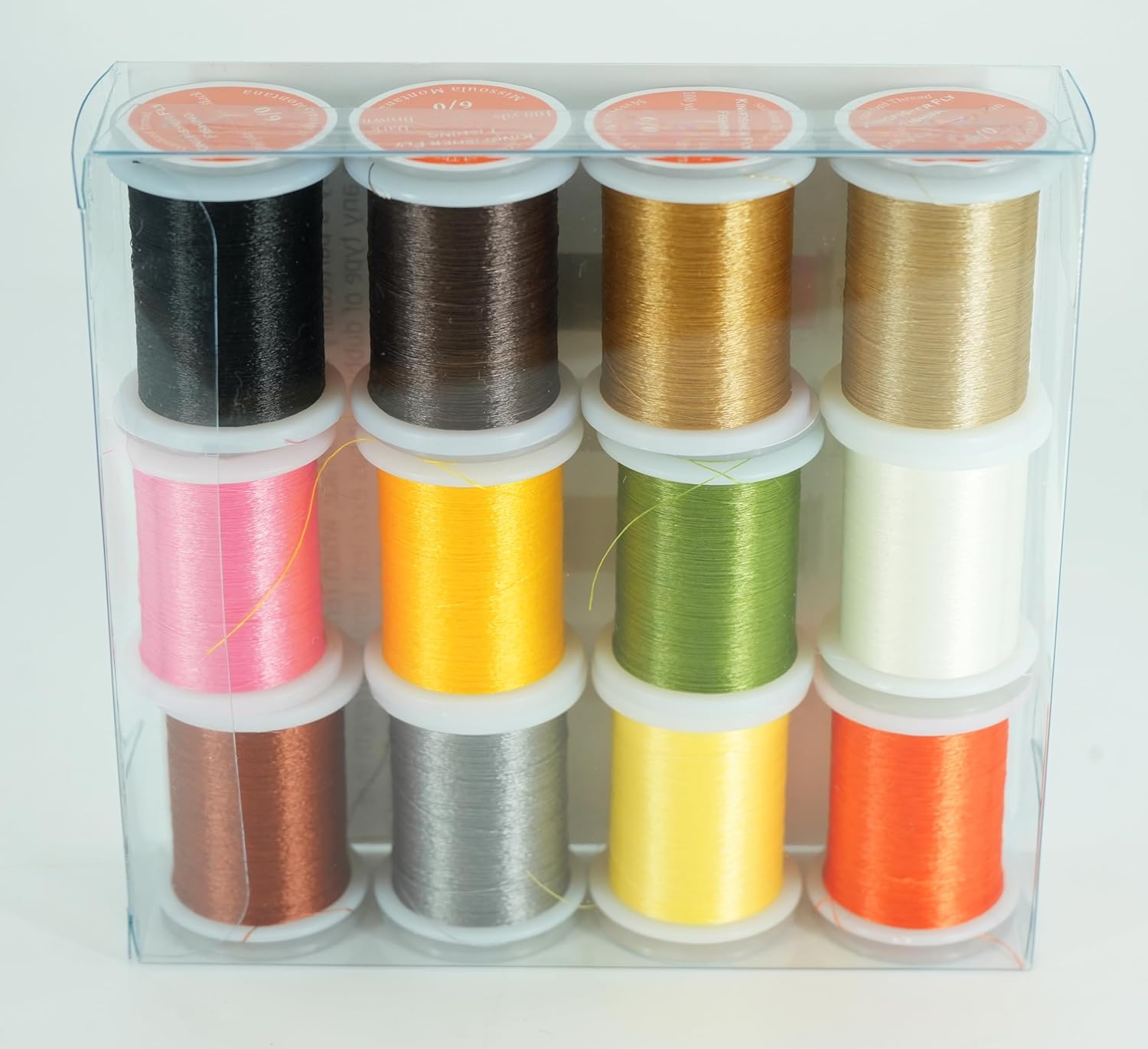 Kingfisher Fly Tying Thread Varity Pack – 3/0, 6/0, 8/0 Sizes