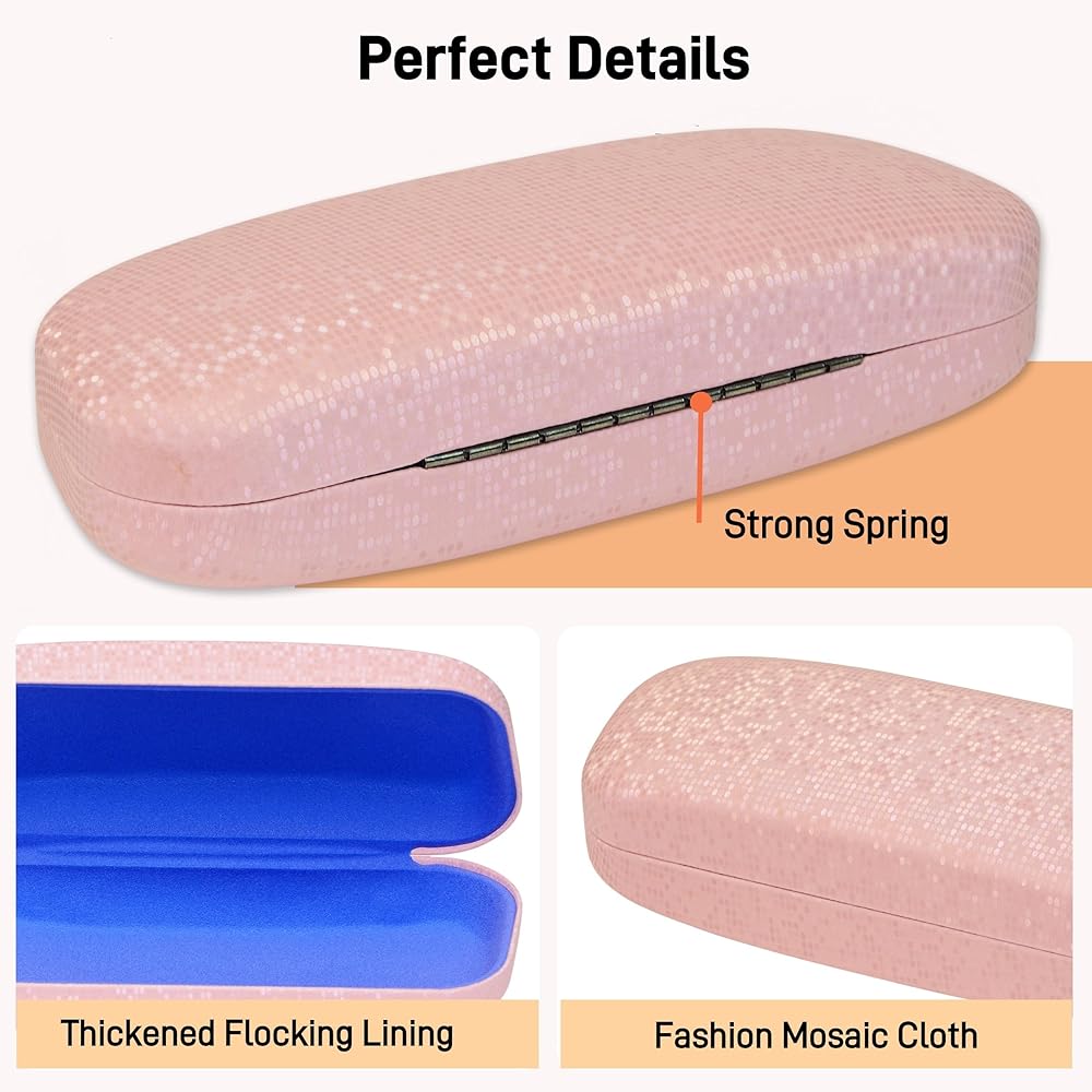 K KAREZOG Lot De 2 étuis à Lunettes Rigides Pour Homme Et Femme