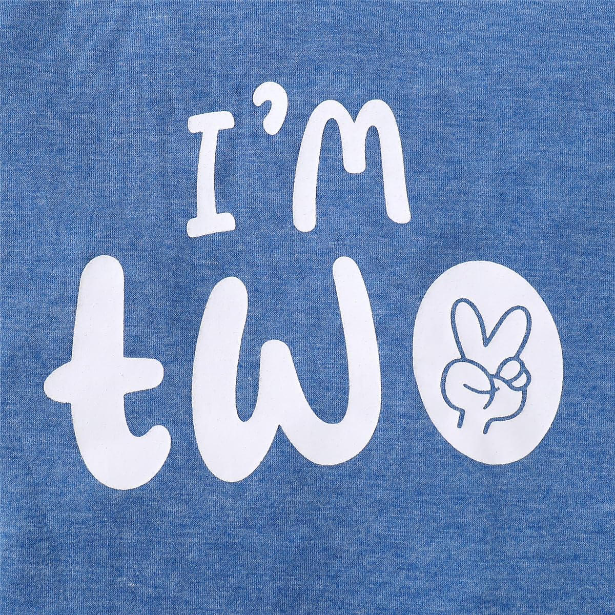 Toddler Boy 2nd Birthday Outfit,Im Two Shirt+Short Pants,Boy 2 Years Old Birthday Clothes - Image 2