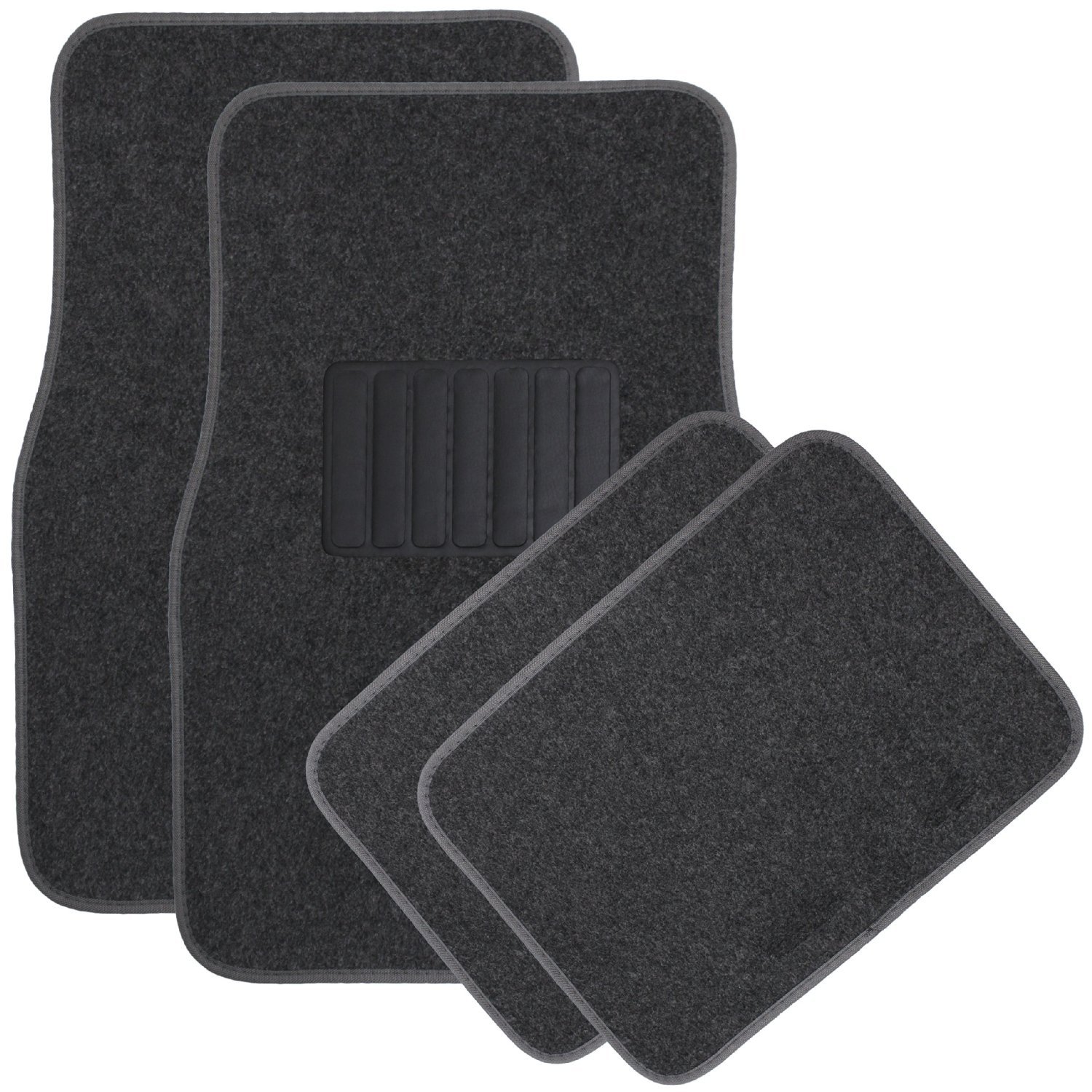 National Standard Products 4pc Full Set Heavy Duty Deluxe Carpet Floor Mats Universal Fit Mat for Car SUV