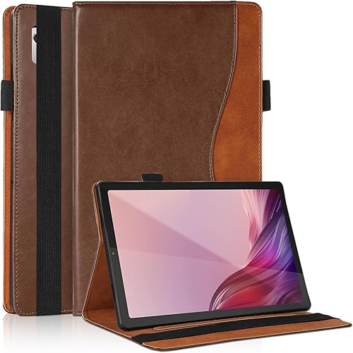 Funda para Lenovo Tab M9 de 9.0 pulgadas (TB-310FU, lanzada en 2023) Funda de piel sintética de negocios con soporte multiángulo con soporte para