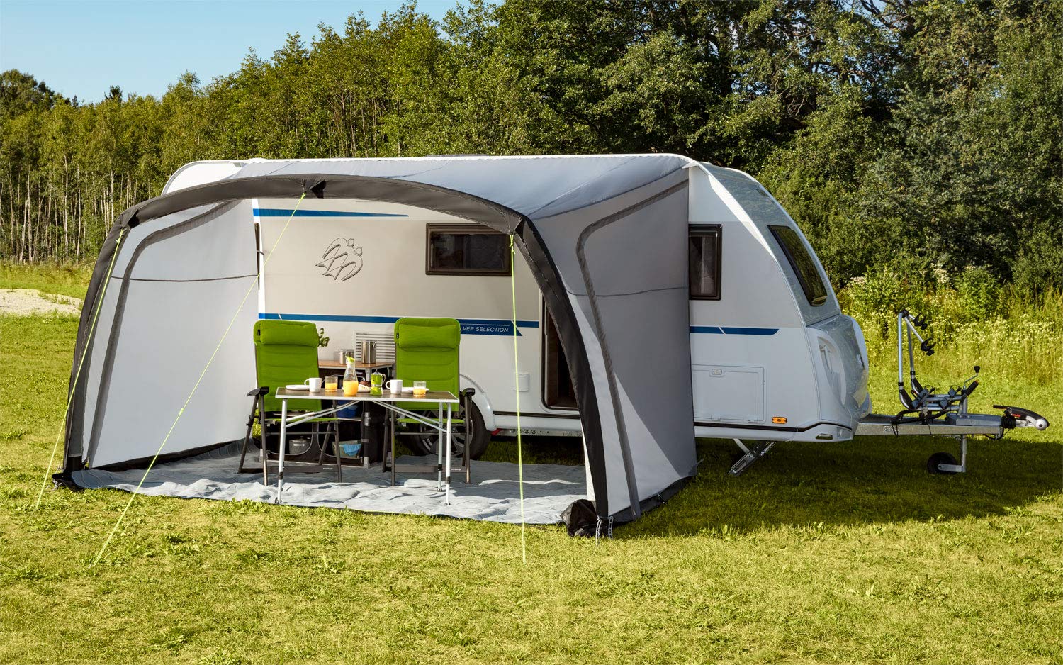 BERGER | Pare-Soleil Gonflable Sombra-L 400x250 | Auvent de Camping | Store pour Camping-Car, Caravane Gonflable | Auvent Gonflable Camping Car | Accessoire Camping Car