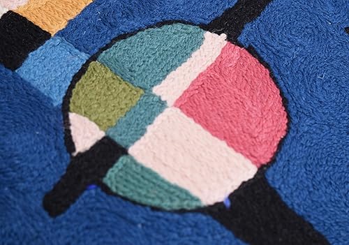 Miniatura 2 de Lumbar Kandinsky - Funda de almohada moderna azul  Contrapesos de mediados de siglo, cojines de silla de color azul, funda de almohada abstracta