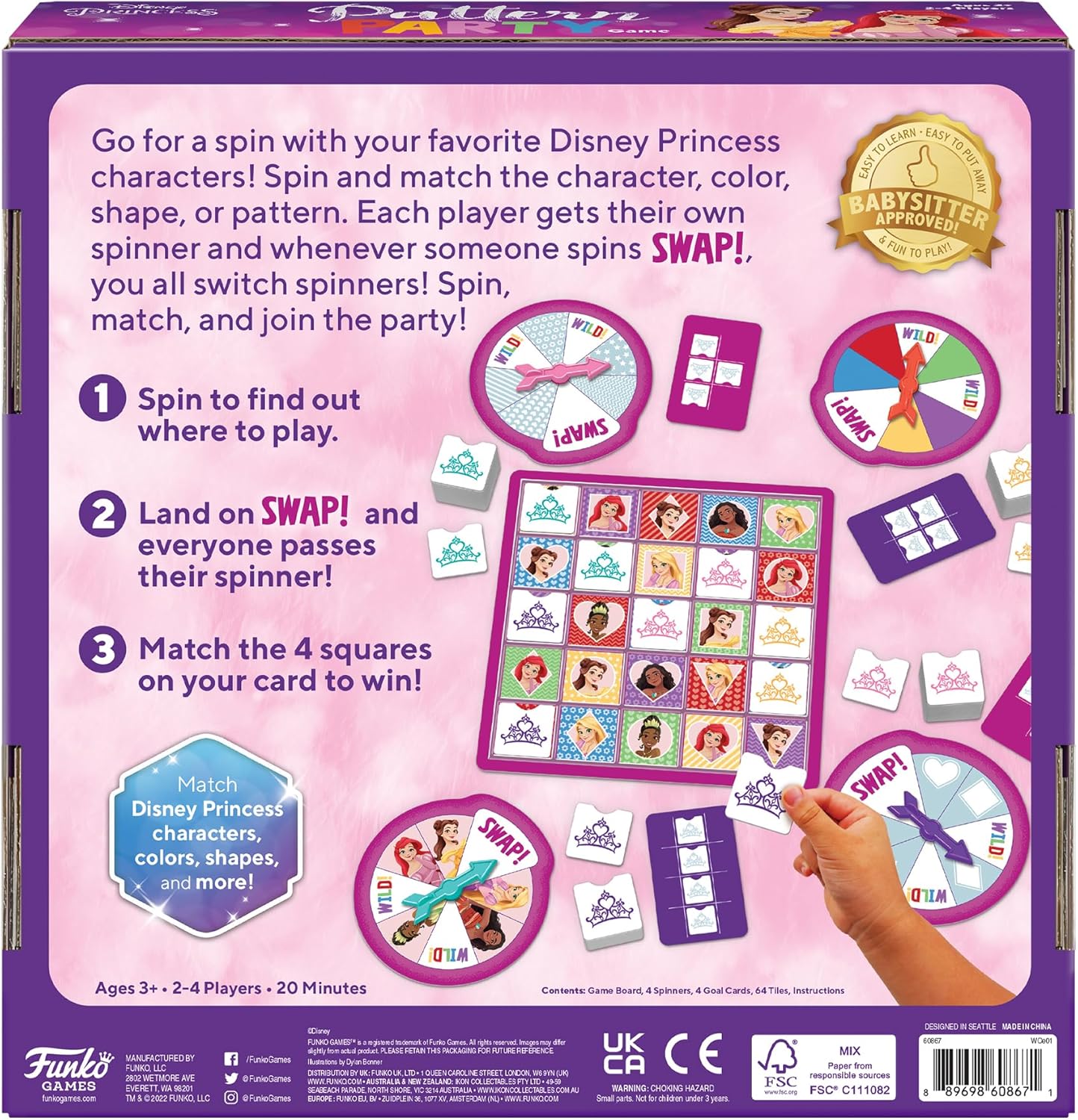 Funko Disney Princess Pattern Party Game
