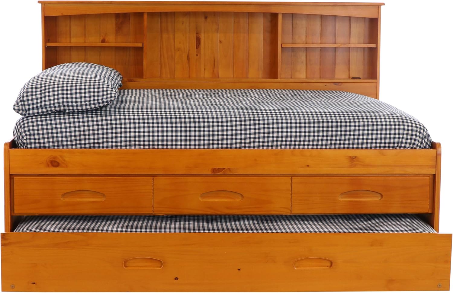 Discovery World Furniture Full Daybed Bookcase with 3