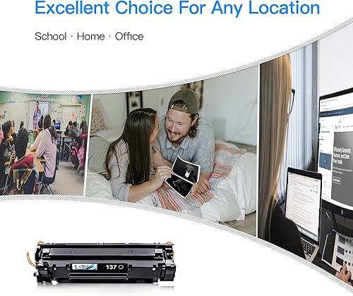 Vista 7 de LxTek Cartucho de tóner de repuesto compatible para Canon 137 CRG137 9435B001AA para usar con impresora ImageClass D570 MF232w MF236n MF216N MF227dw