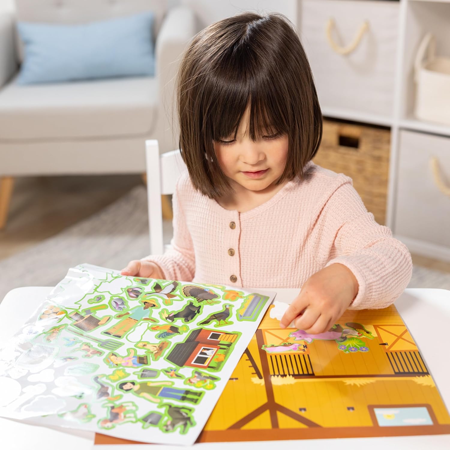 Melissa & Doug Reusable Sticker Pad Bundle - Jungle, Farm & Under The Sea