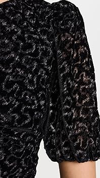 【SEA NEW YORK】SOPHIA パフドレス SEA Sophia Burnout Velvet Puff Sleeve Dress in Multi – Cayman's