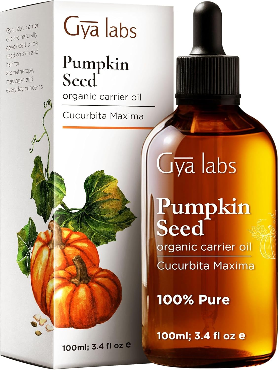 Gya Labs Organic Pumpkin Seed Oil For Hair Pumpkin Seed Oil Cold