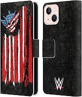 Vista 53 de Head Case Designs Officially Licensed WWE American Nightmare Flag Cody Rhodes Leather Wallet Case Compatible with Apple iPhone 7 Plus/iPhone 8 Plus