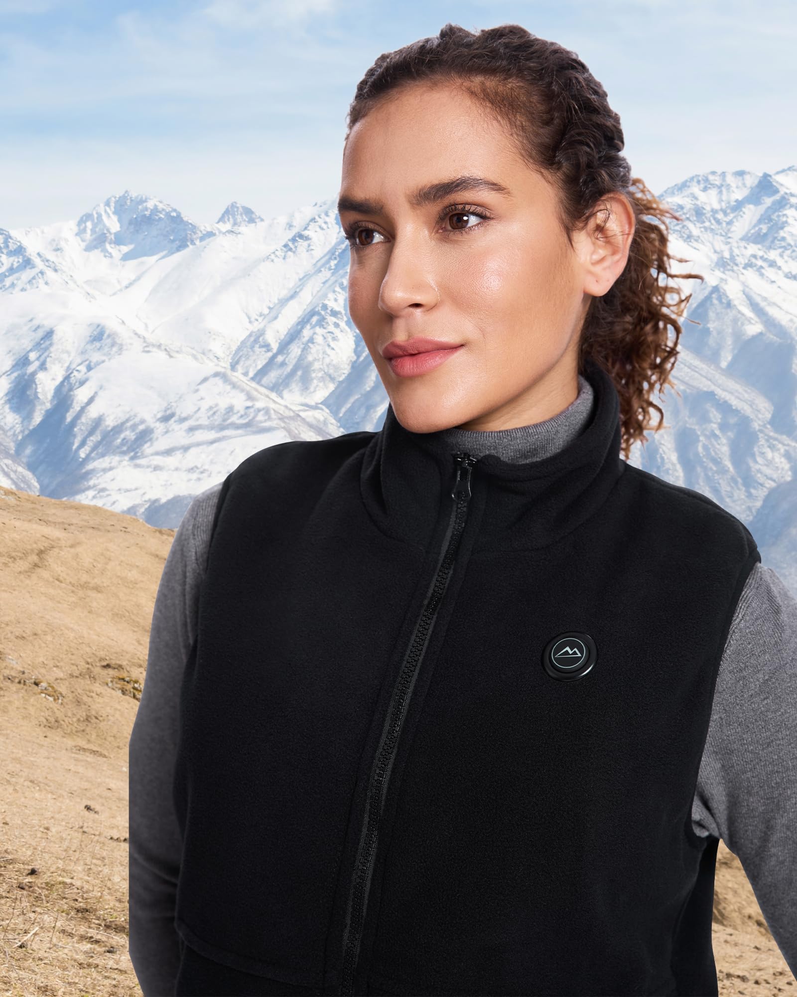 Chaleco Calefactable Mujer, Chaqueta Calefactable Mujer,Chalecos Calefactables,Chaleco Termico Electrico Ligero Con Bateria 10000mah, Actividades Al Aire Libre, Senderismo, Invierno