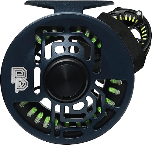 RPRESENT Carrete de pesca con mosca grande y resistente al óxido, cuerpo de hierro fundido de 68 W, accesorios de pesca con mosca de fundición