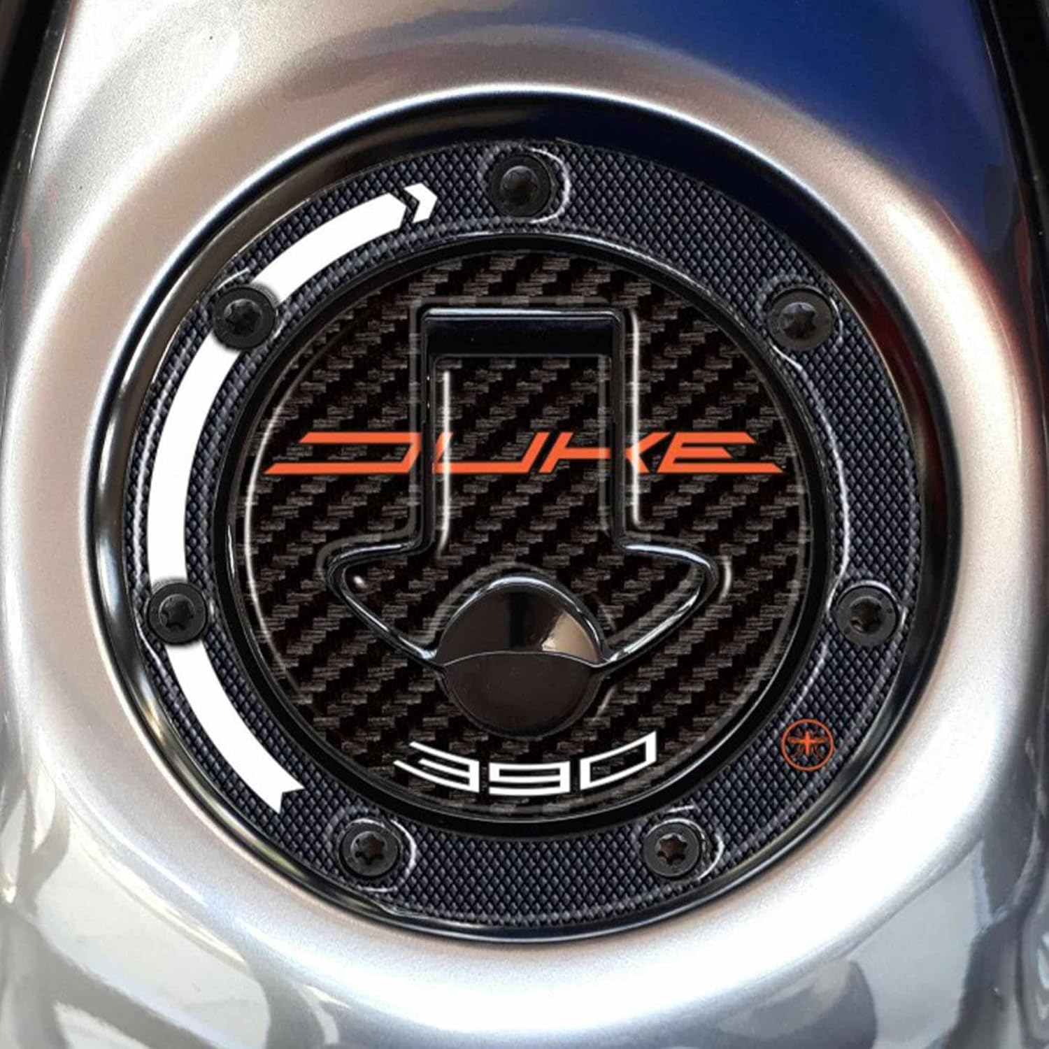 labelbike - 3D Tank Cap Protection Sticker for Motorcycles Compatible with KTM 390 Duke up to 2016