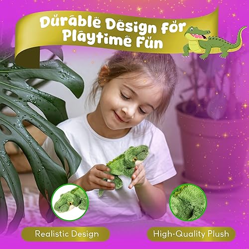 Miniatura 7 de Forest  Twelfth Alligator de peluche de 5 pulgadas juguete de peluche suave lindo animal de peluche para niños y niñas animales de peluche pequeños