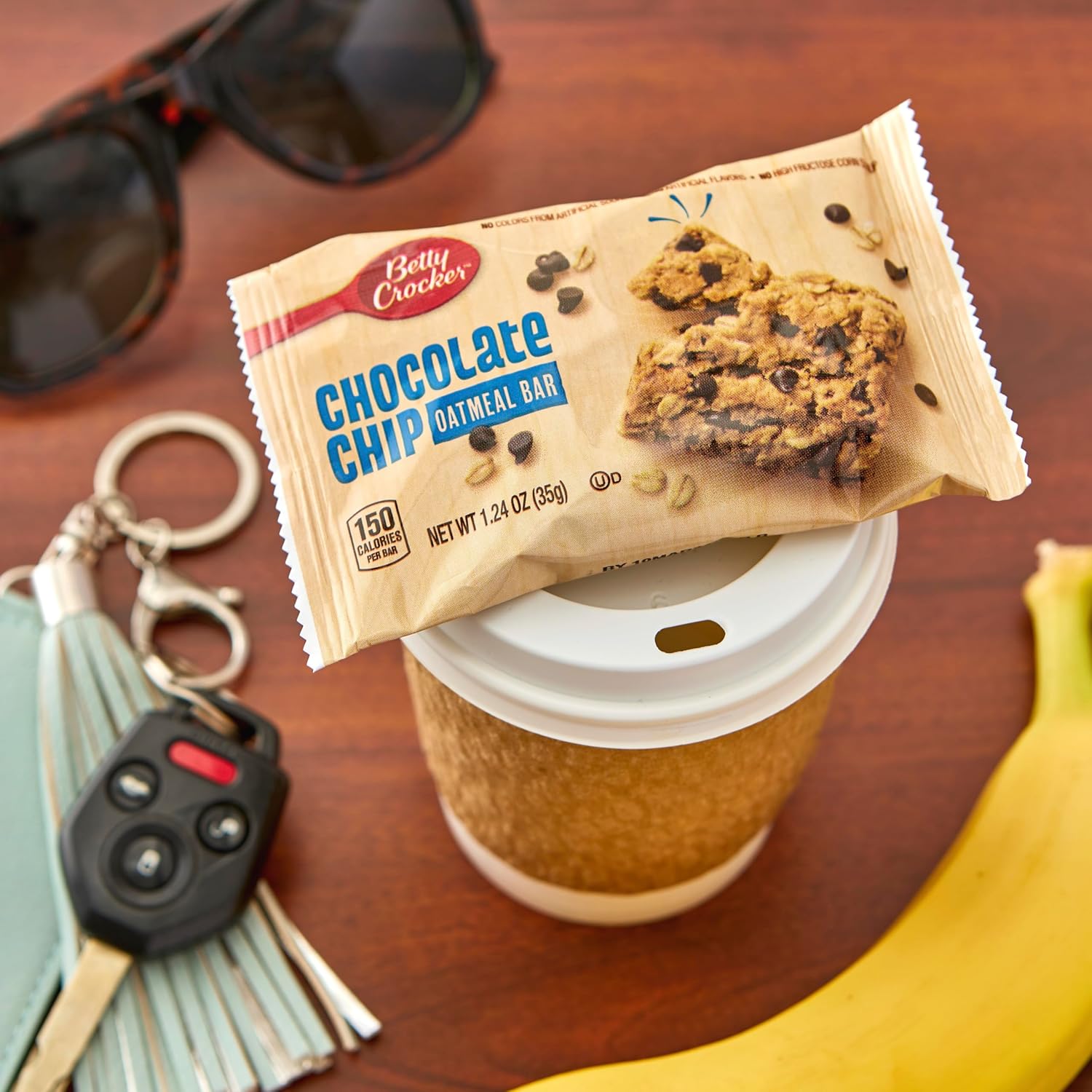 Betty Crocker Oatmeal Bar, Chocolate Chip, 1.24 Oz, 144 Count