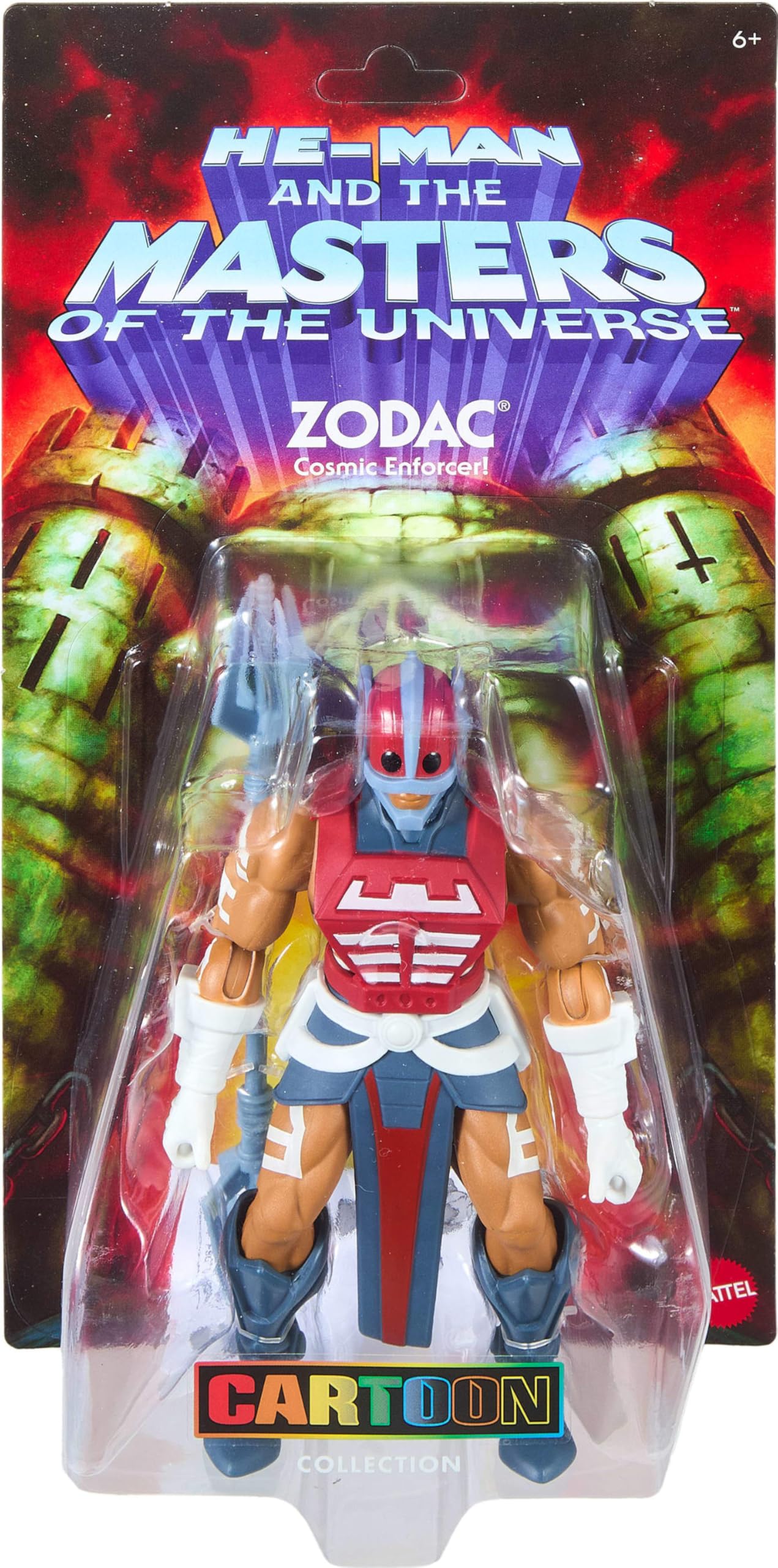 Masters of the Universe Origins 200X Figurka Zodak | MOTU Zodak z kolekcji Cartoon 14 cm, bohater z serialu z lat 80., detaliczny design i kostur, JHJ98