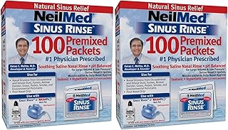 NeilMed Sinus Rinse Refill Packets, 100 Ct - Pack of 2