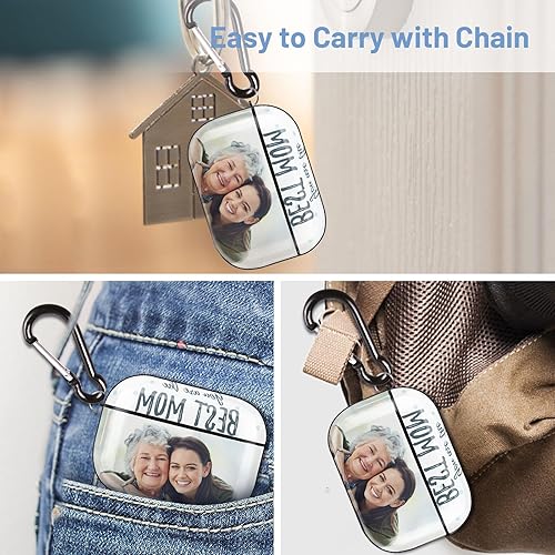 Miniatura 6 de Funda personalizada para Airpods Pro (12 generación), personaliza la funda de Airpod con tu foto, textonombre, funda personalizada con llavero,