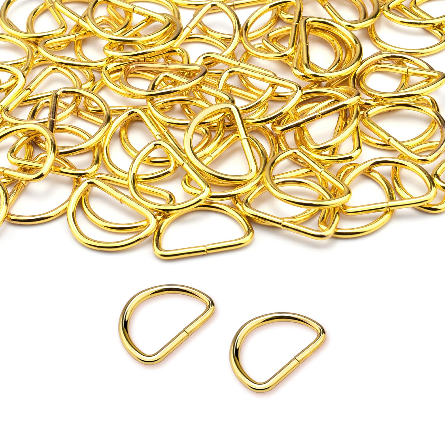 D Ring Buckles - 100 Pack for Crafts & Bags -8