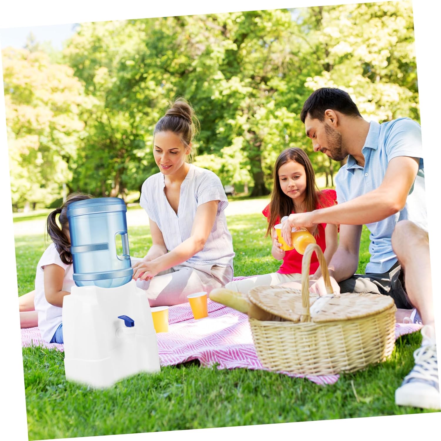 Cabilock Portable Outdoor Water Dispenser for Camping Office Home Plastic Water Machine