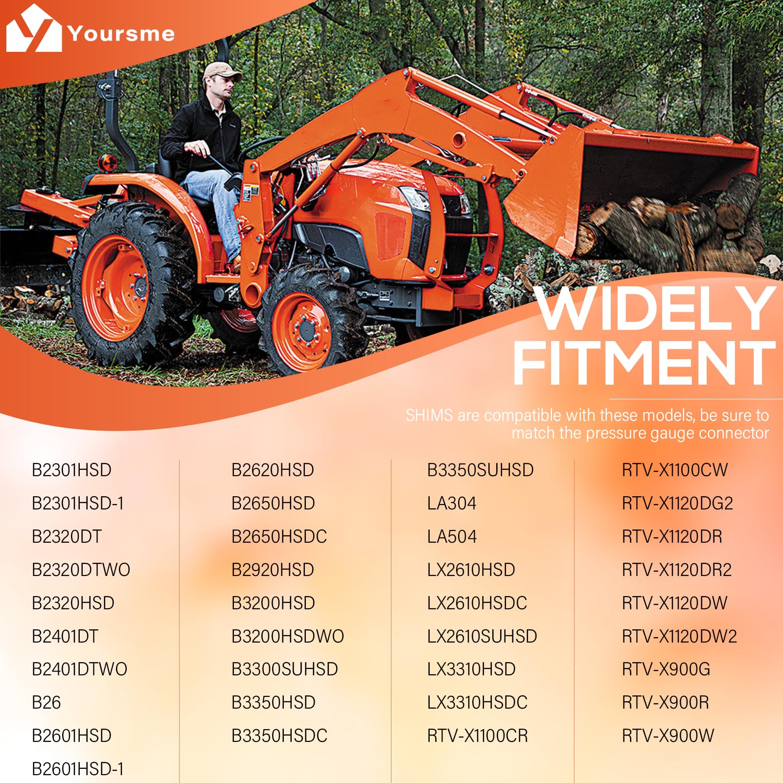 Hydraulic Pressure Boost Kit With Gauge For Kubota BX,B,LX,MX, L Series - View #2