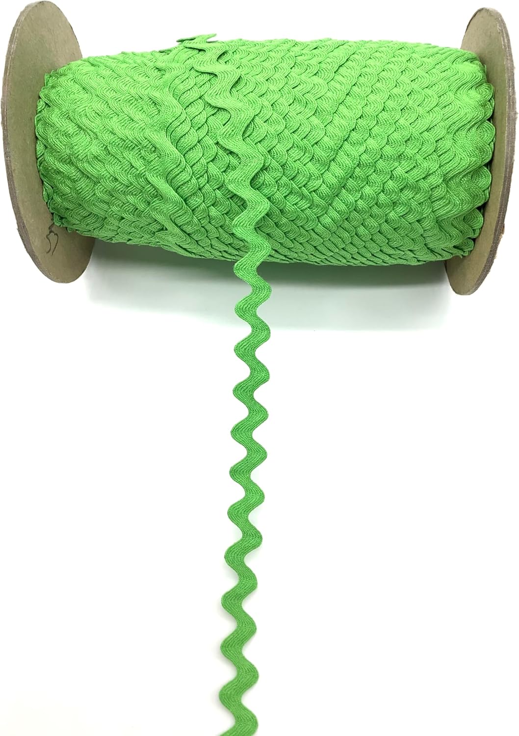 Crisp Green 9/16" (14 mm) 100% Cotton RIC Rac – 25 Yards – Colorfast Sewing Trim for Clothing, Quilting, Home Décor & DIY Crafts | Vintage Cotton