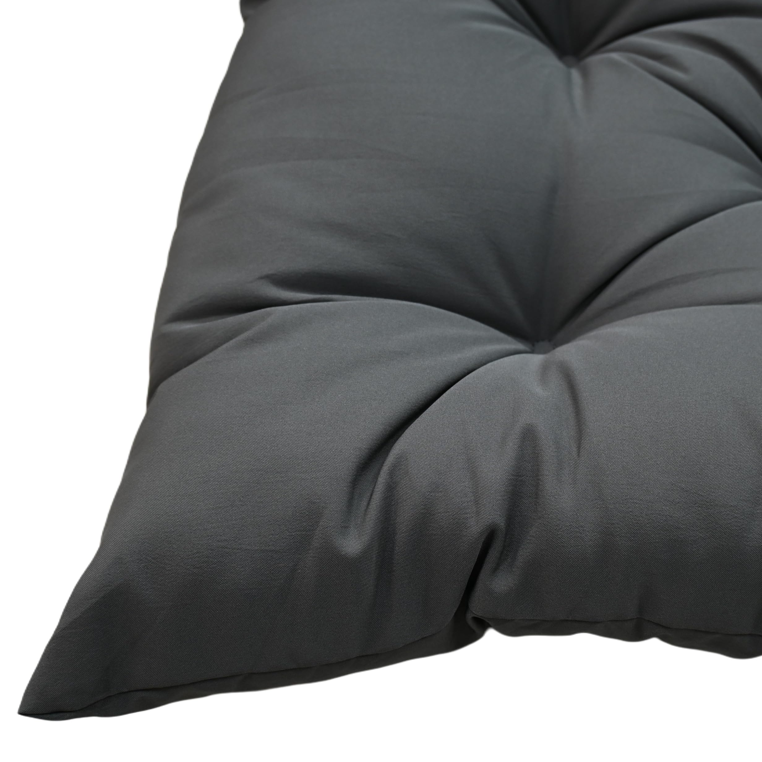 Coussin de Banc pour intérieur et extérieur, Coussin pour balancelle déperlant, Coussin de siège pour Banc de Jardin balançoires hollywoodien (Anthracite, 120 * 50 * 8 cm)