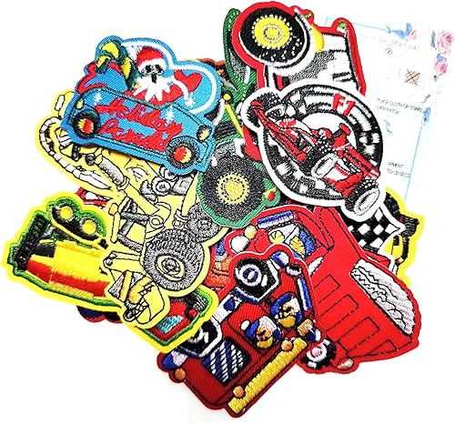 Miniatura 6 de 16 piezas de parches bordados para planchar en el vehículo, accesorios de bricolaje para niños, niñas, ropa, bolsos, jeans